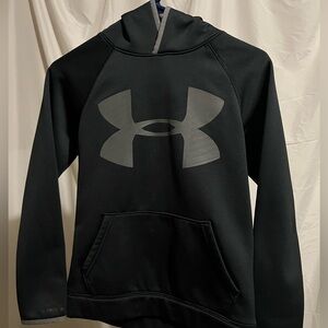 Under Armour Black Hoodie with Gray Logo